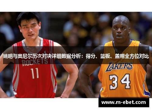 姚明与奥尼尔历次对决详细数据分析：得分、篮板、盖帽全方位对比